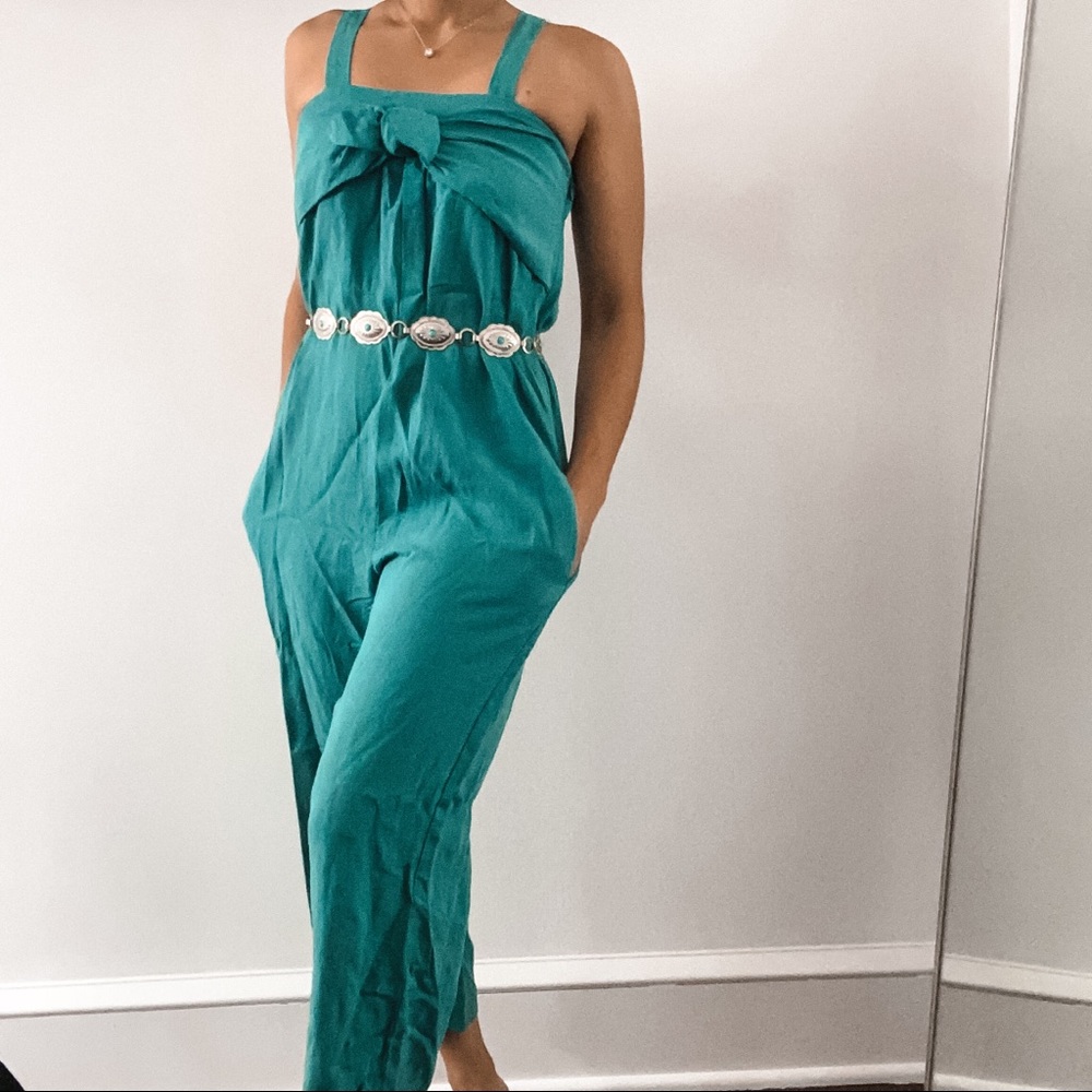 Zara teal green jumpsuit